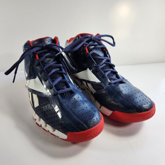 Reebok John Wall Season 2 Zigencore Basketball Mid Top Blue Mens 10.5 - Picture 1 of 16